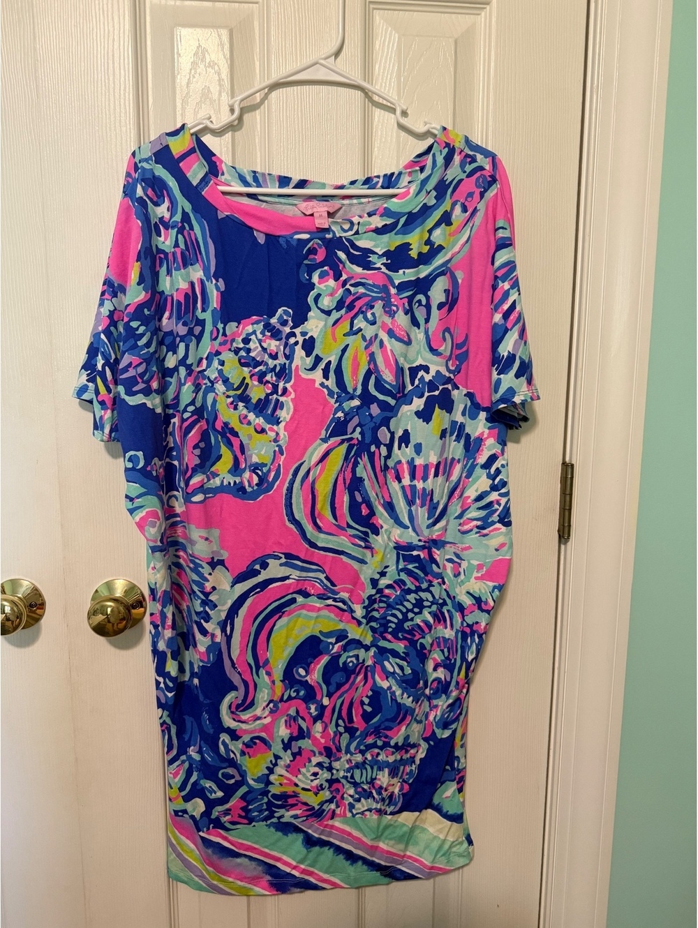 Lilly Pulitzer Colorful Seashell Print Dress Size M